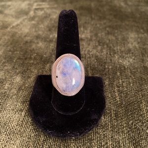 Vintage Silver & Moonstone Ring